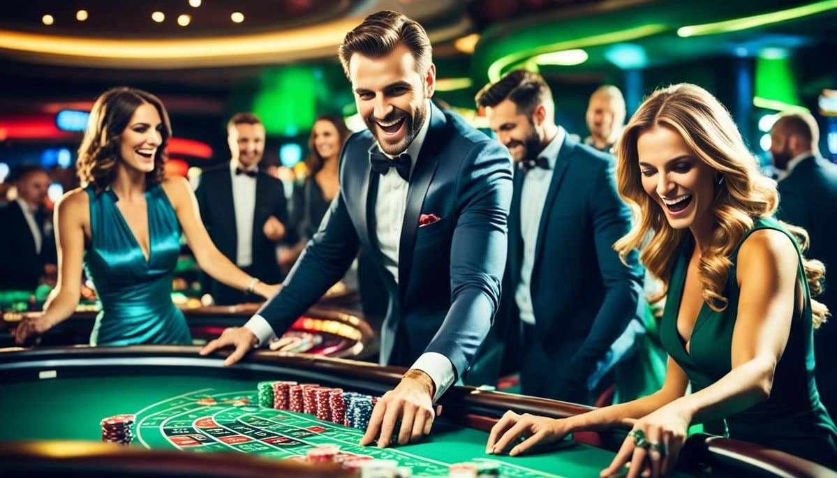 Tampilan permainan Sic Bo Dadu langsung dengan dealer di platform dragon4d